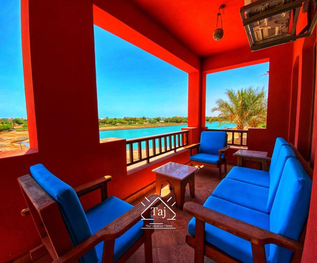 Taj Home, Amazing Pool And Lagoon View 2Bedrooms Apartment Hurghada Exterior foto