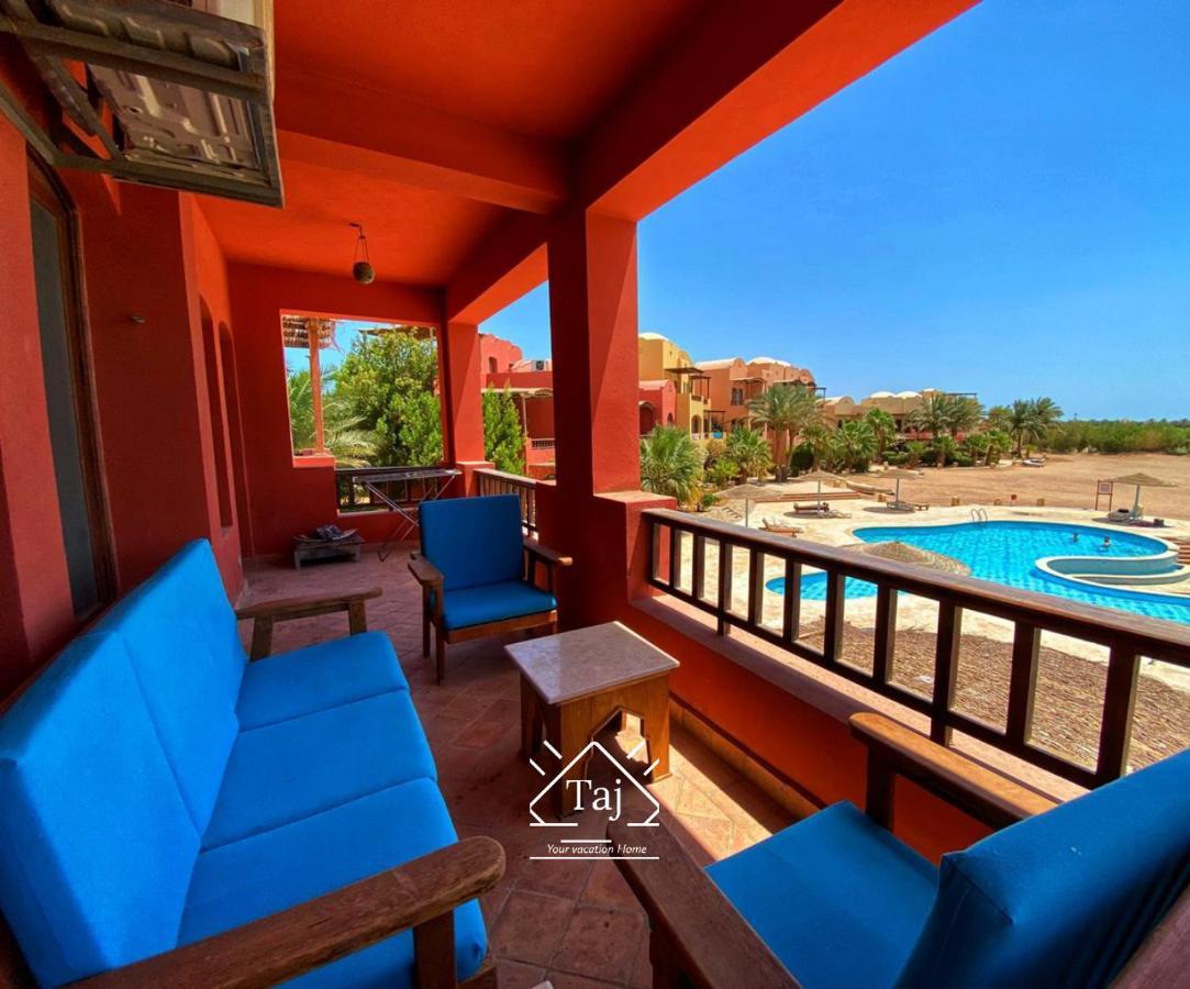 Taj Home, Amazing Pool And Lagoon View 2Bedrooms Apartment Hurghada Exterior foto