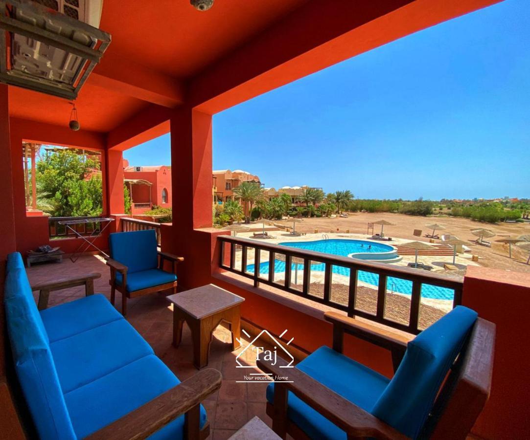 Taj Home, Amazing Pool And Lagoon View 2Bedrooms Apartment Hurghada Exterior foto