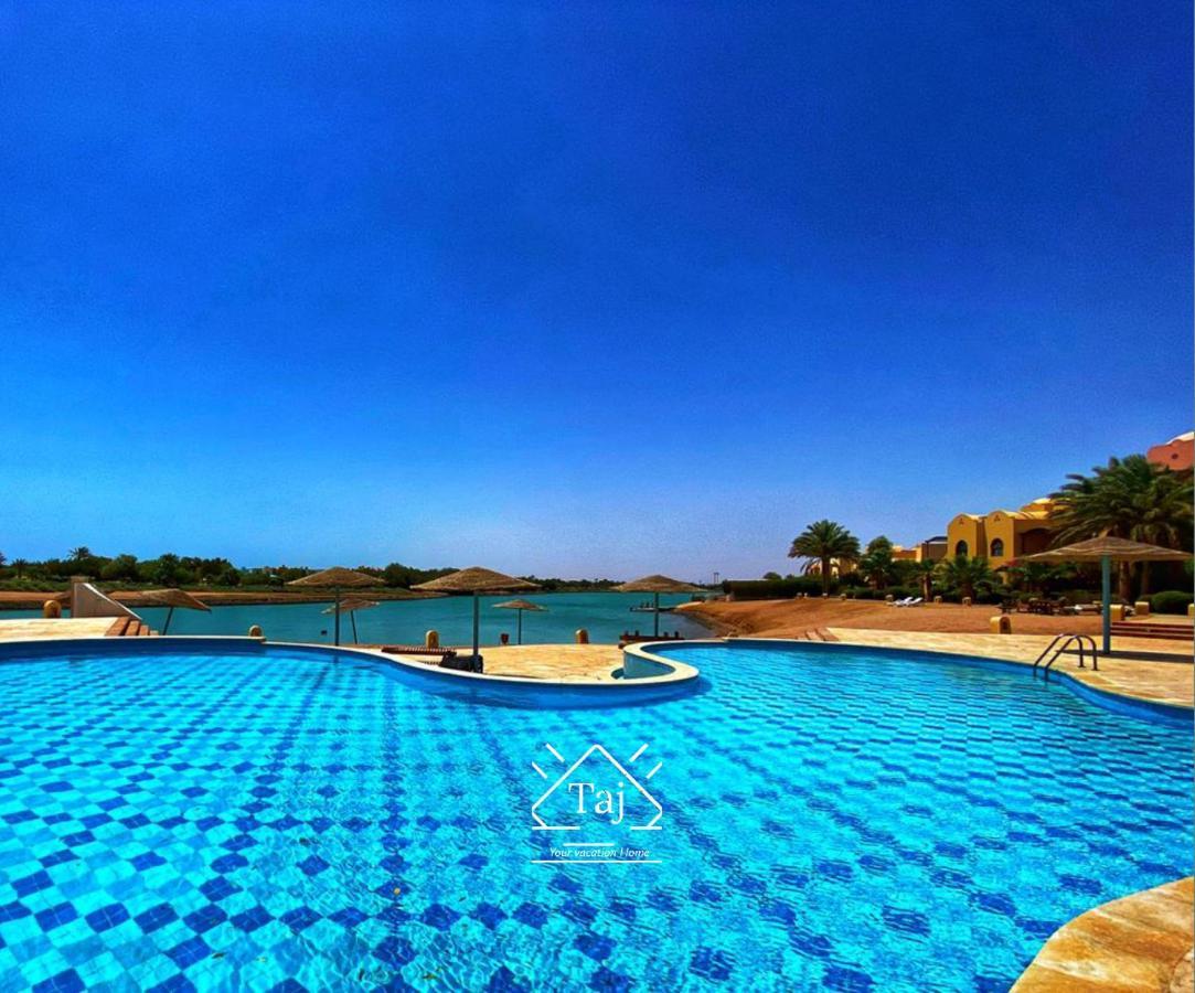 Taj Home, Amazing Pool And Lagoon View 2Bedrooms Apartment Hurghada Exterior foto